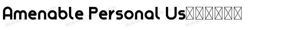 Amenable Personal Us字体转换